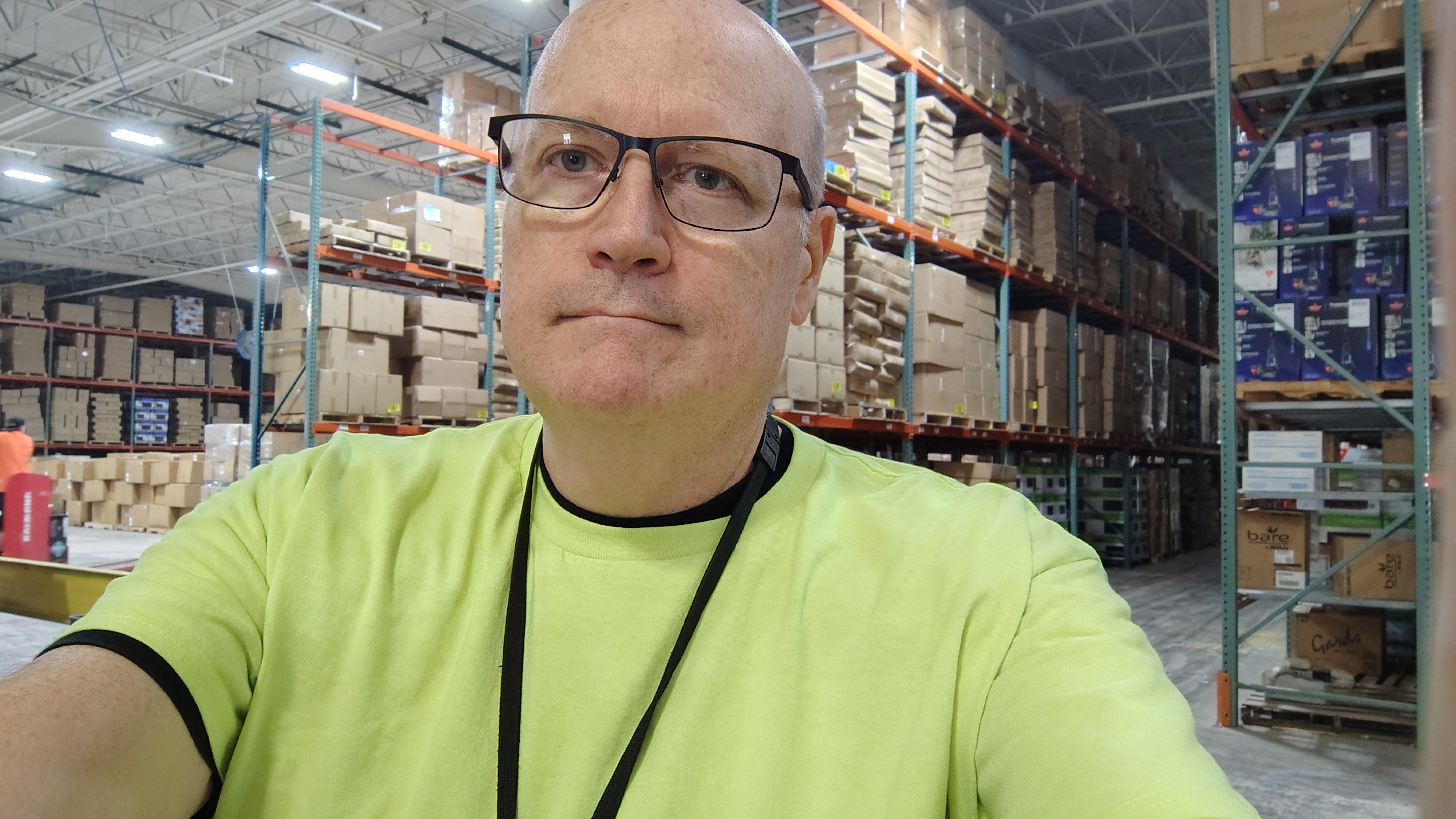 Mike at work in warehouse